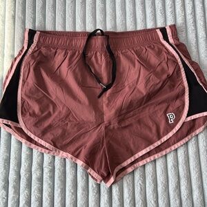 PINK Victoria's Secret Dusty Rose Athletic Shorts with Black Trim